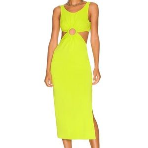 Solid and Striped the Bailey dress in green